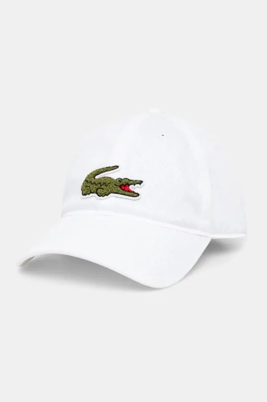 Lacoste baseball cap white color with an application RK3186