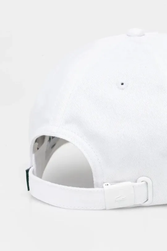 Lacoste baseball cap white color with an application RK3186