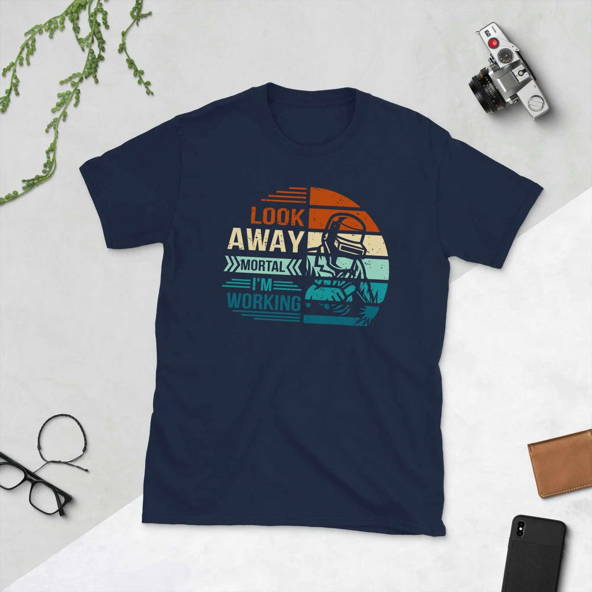 Look away mortal i am working Unisex Tee