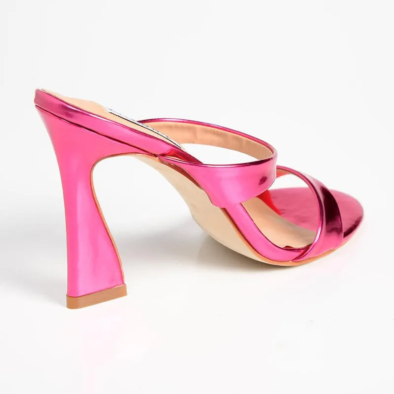 Madison Everly Double Strap Heel - Pink