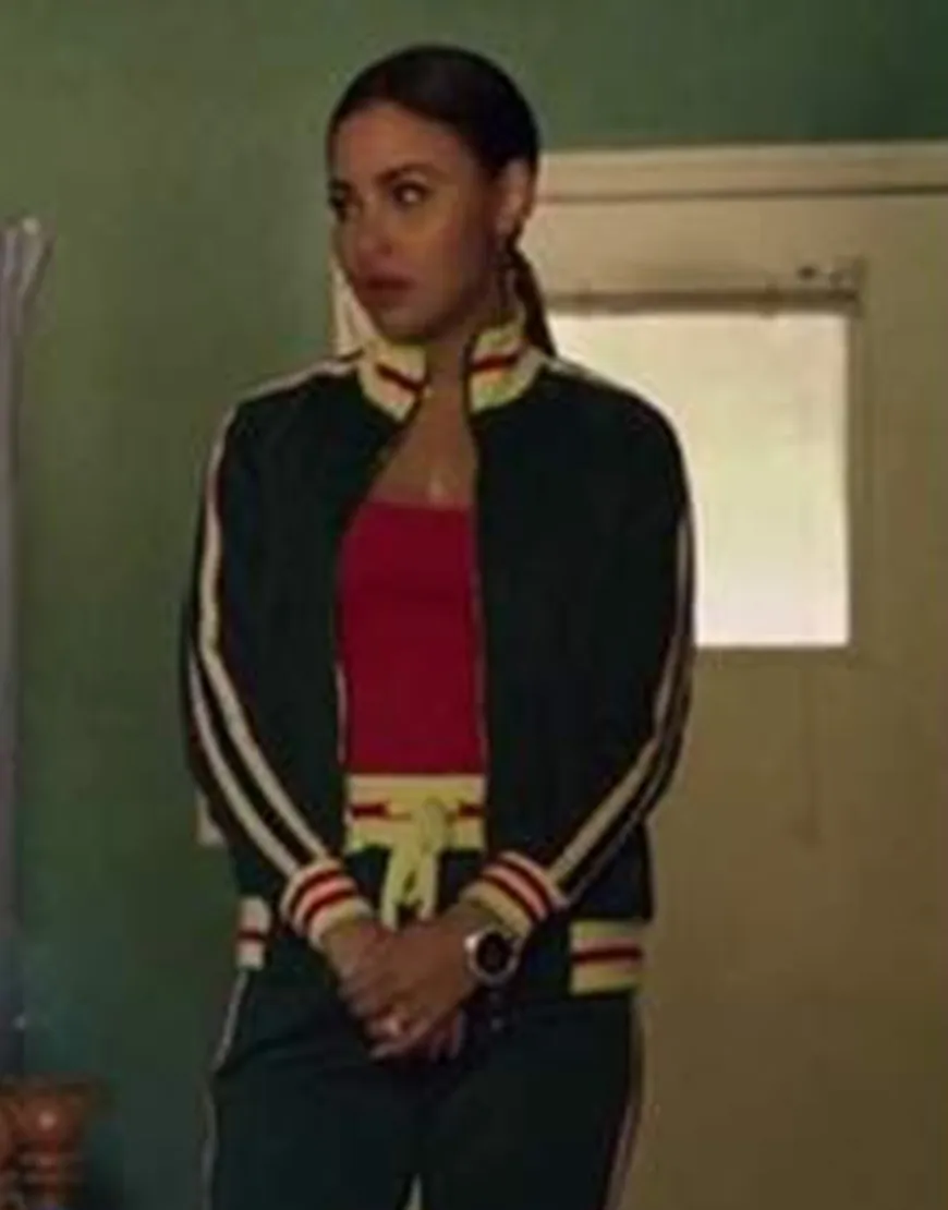 Maid 2021 Aimee Carrero Green Track Jacket | Danielle Track Jacket