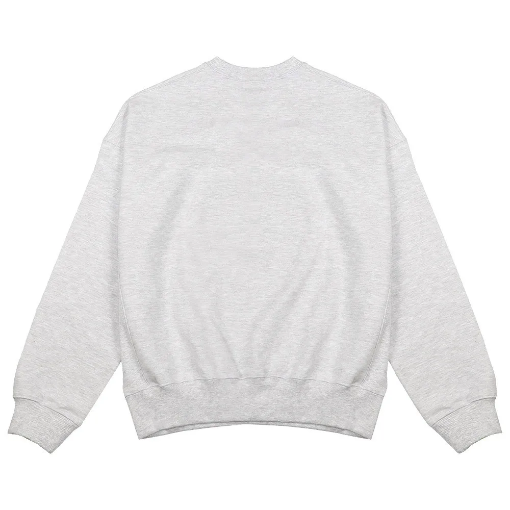 Mardi Mercredi  |Rib Street Style U-Neck Long Sleeves Plain Cotton Oversized