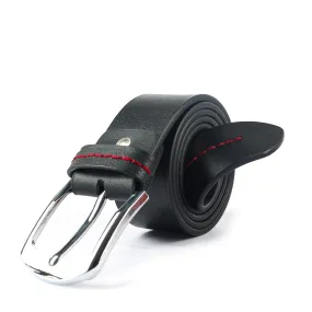 Men Leather Belt CB BELT BLACK