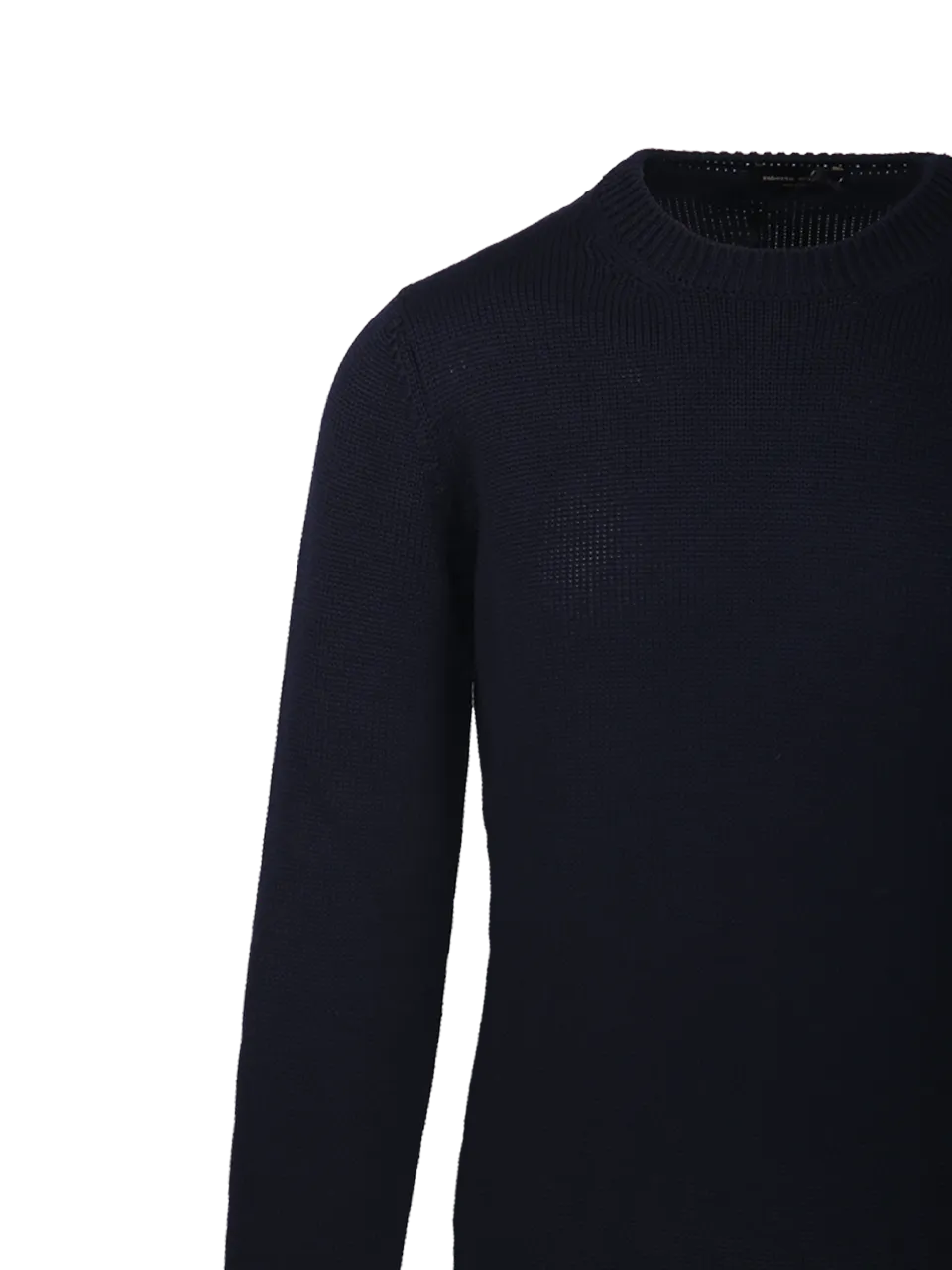 MEN ROBERTO COLLINA DARK BLUE MERINOS WOOL SWEATER