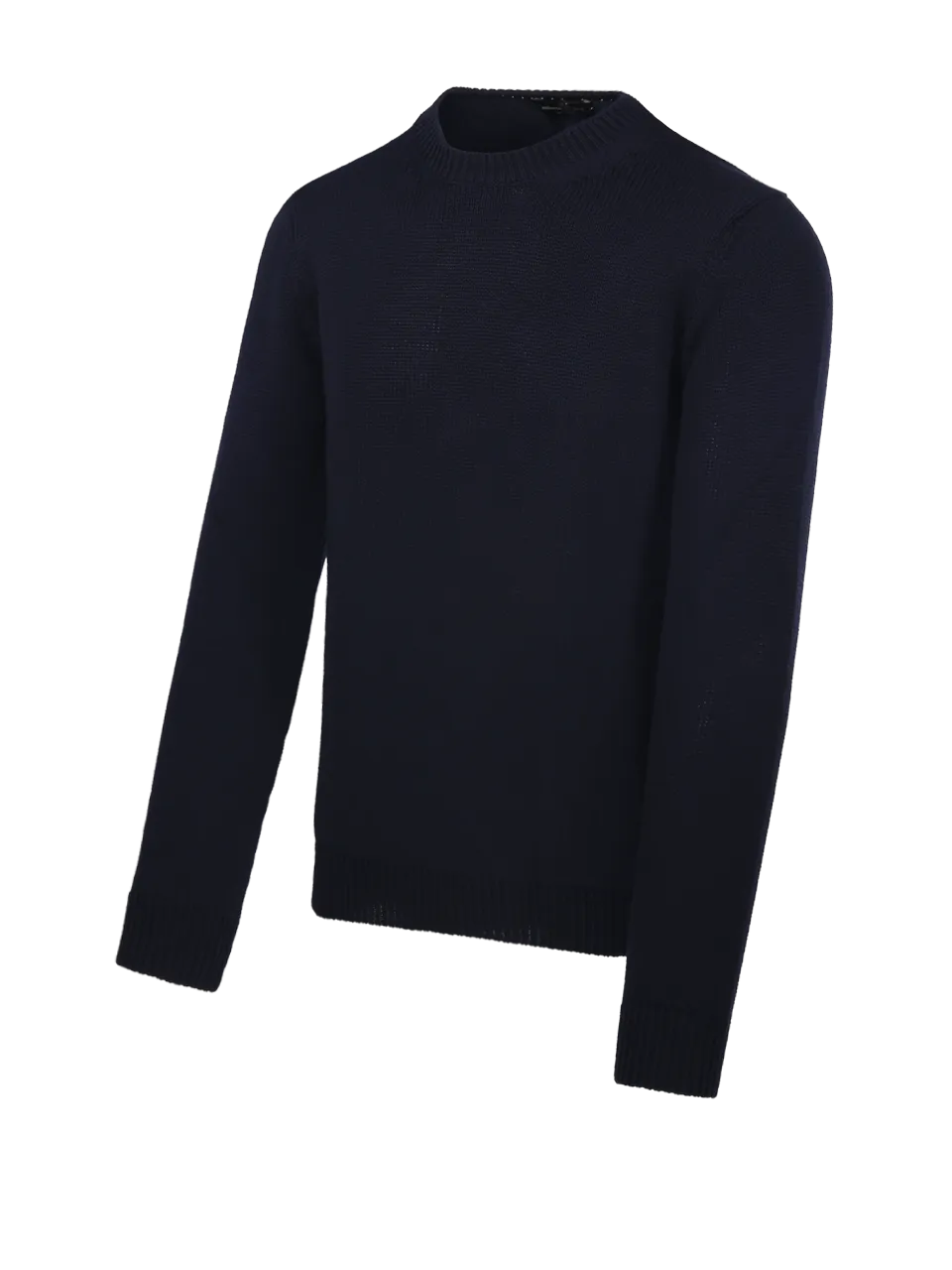 MEN ROBERTO COLLINA DARK BLUE MERINOS WOOL SWEATER