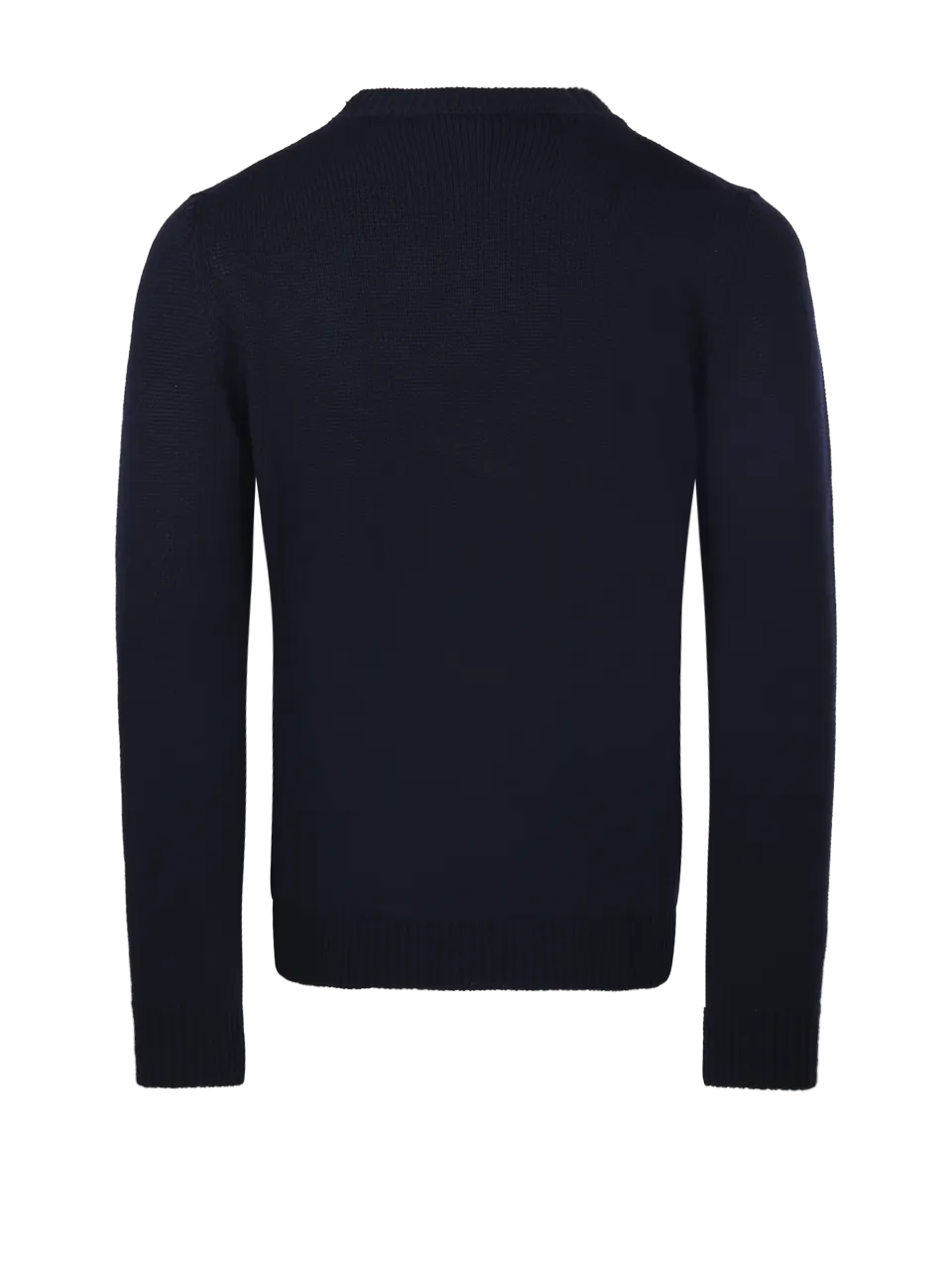 MEN ROBERTO COLLINA DARK BLUE MERINOS WOOL SWEATER