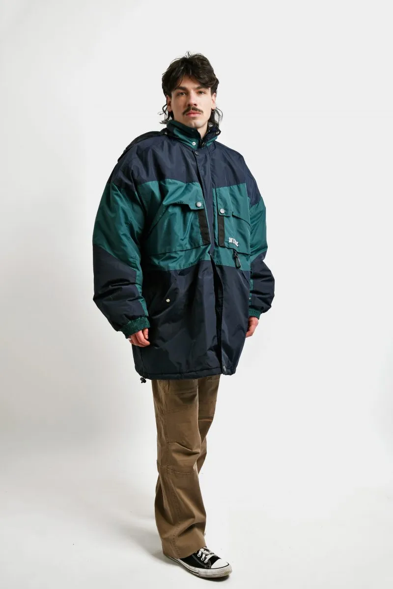 Mens NIKE vintage hooded parka coat