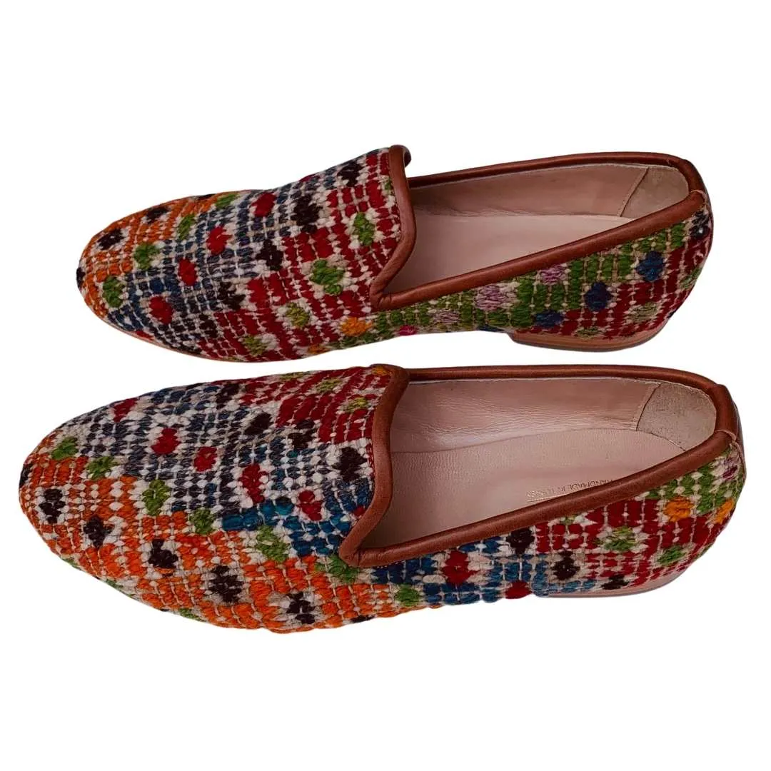 Men's Turkish Kilim Loafers | Multicolor