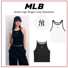 MLB Korea  |Street Style Logos on the Sleeves Logo Cropped Tops