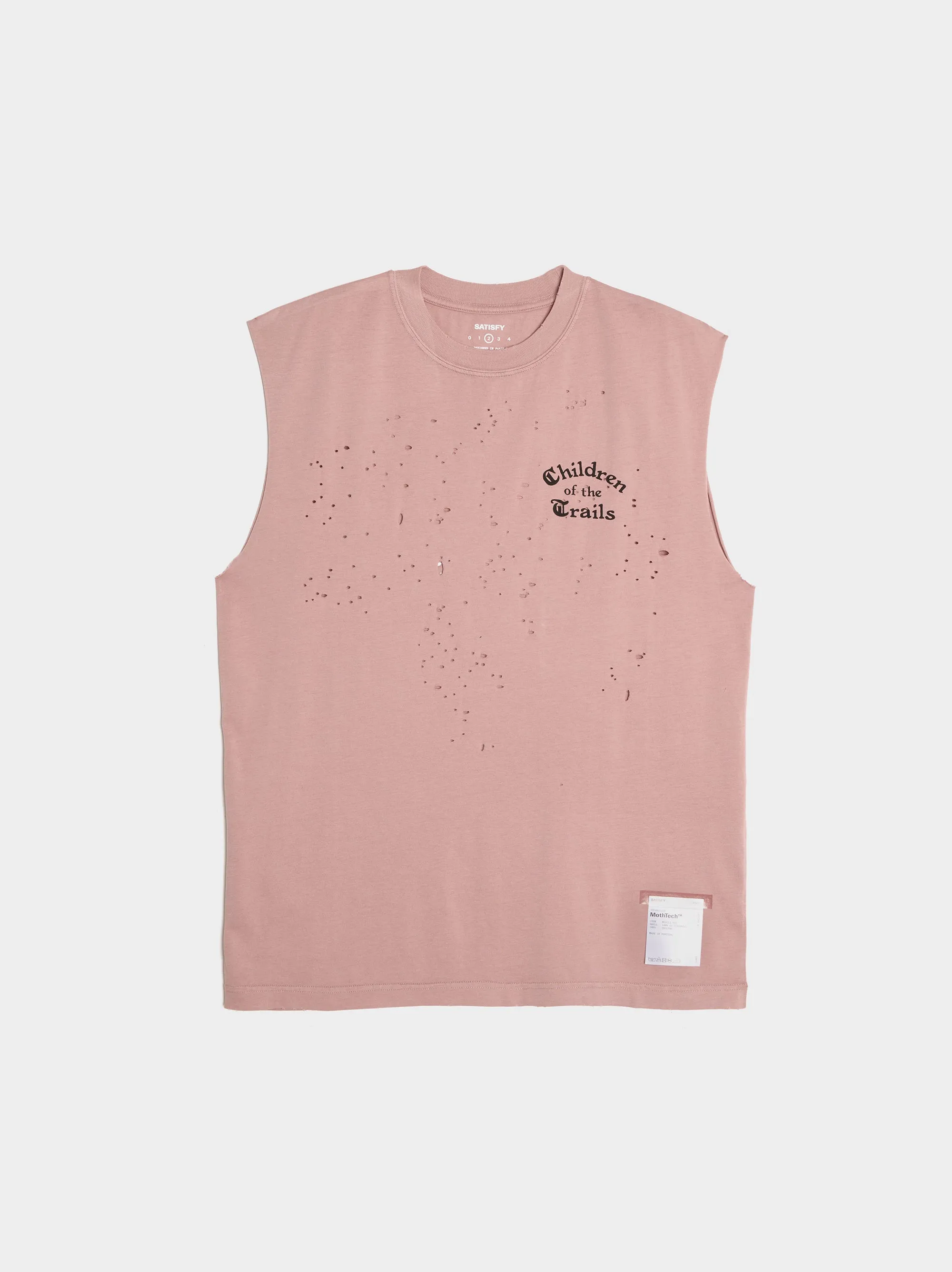 MothTech TM Muscle Tee, Aged Ash Rose