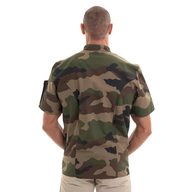 Nero Camouflage Short Sleeve Chef Coat - ROBUR