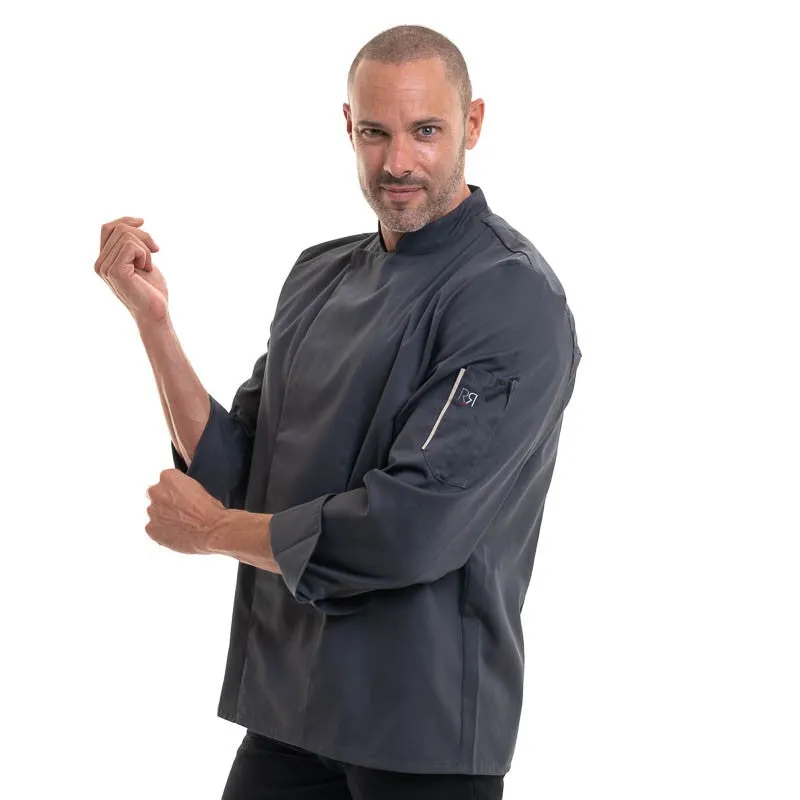 Nero Gray Chef Coat Long Sleeves - ROBUR