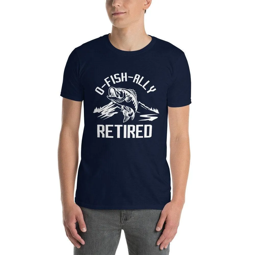 ofishally retired, ofishally the best dad ever t-shirt