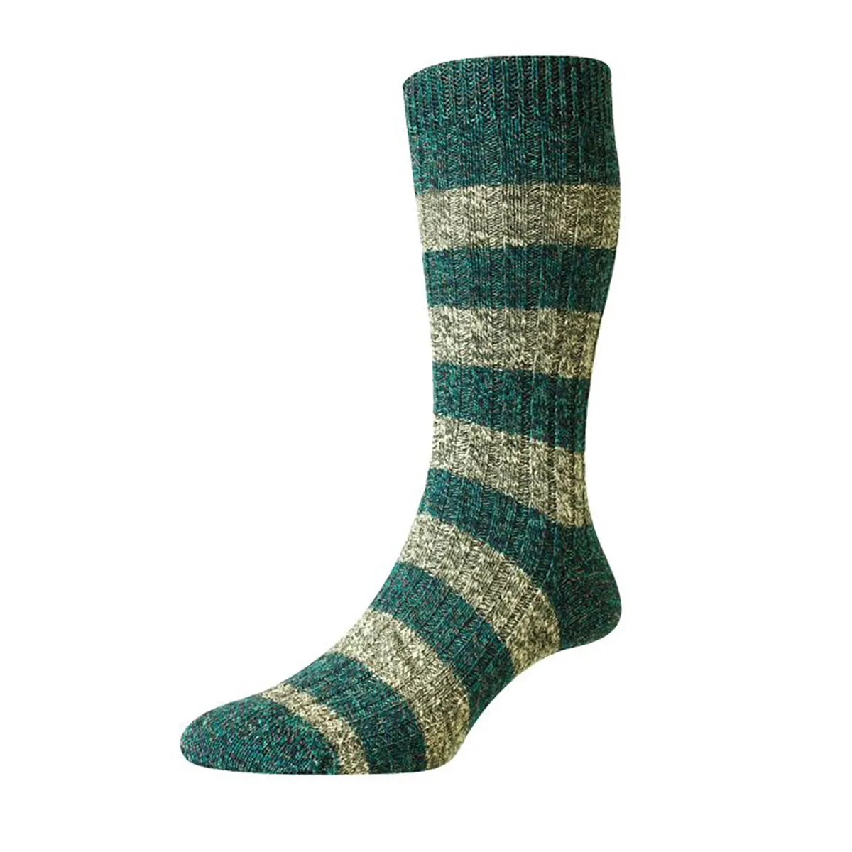 Pantherella Rockley Recycled Cotton Socks - Lagoon