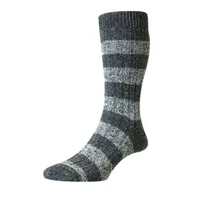 Pantherella Rockley Recycled Cotton Socks - Seafoam