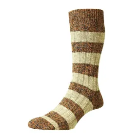 Pantherella Rockley Recycled Cotton Socks - Urchin