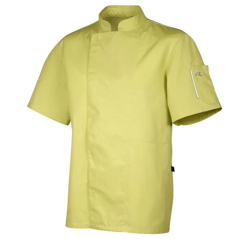 Pistachio Short Sleeve Chef Coat NERO - ROBUR