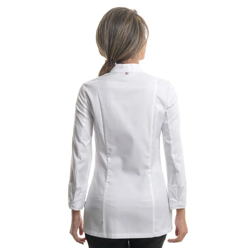 Platinum white kitchen Coat for women - LAFONT