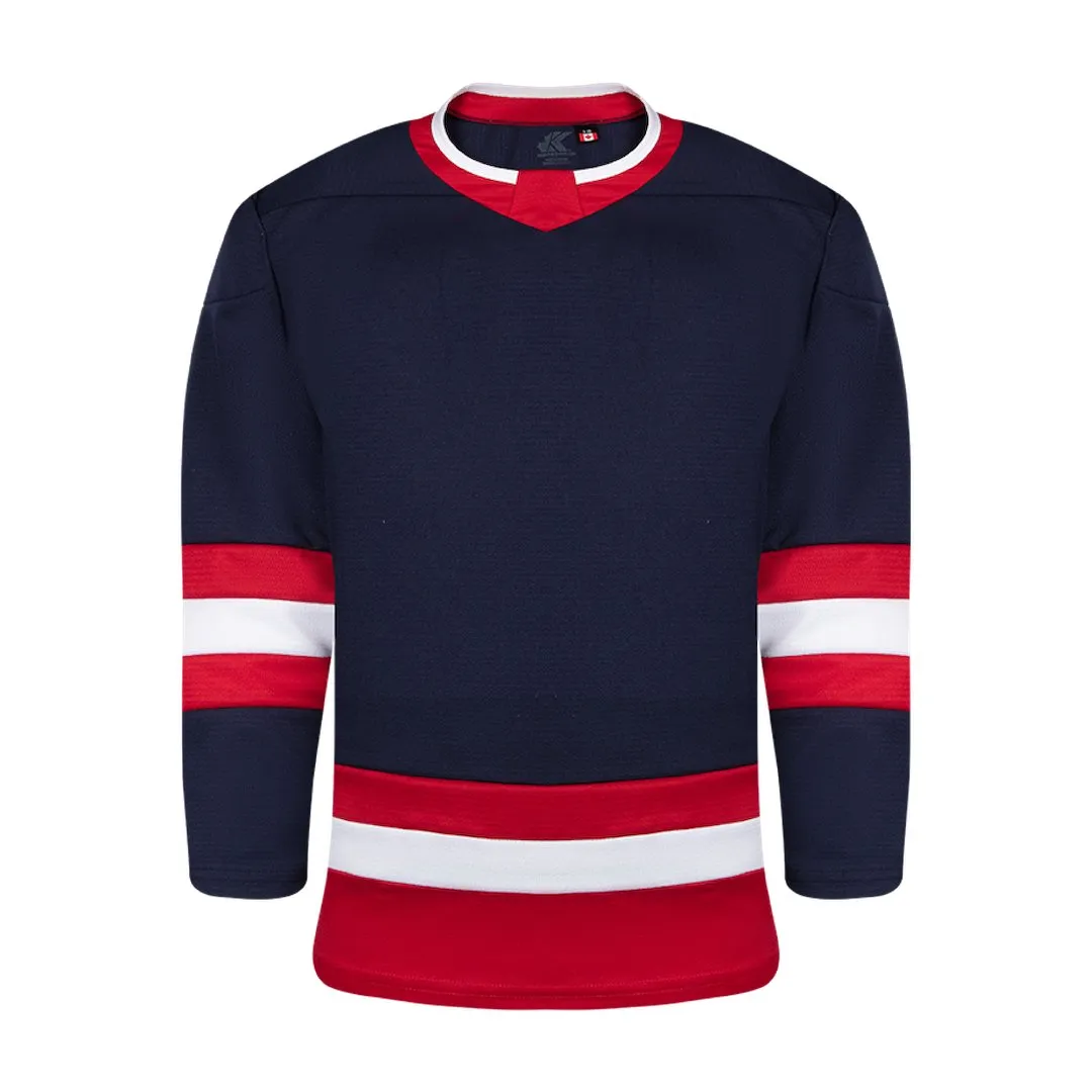 Premium League Hockey Jersey: Navy/Red/White