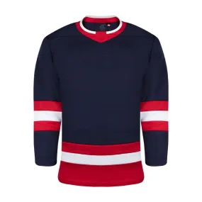 Premium League Hockey Jersey: Navy/Red/White