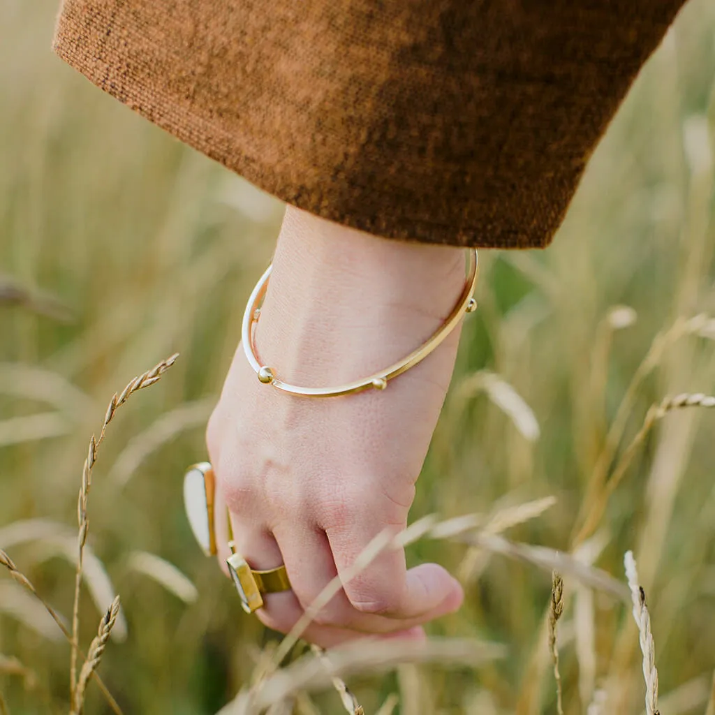 Rain Bangle - Brass