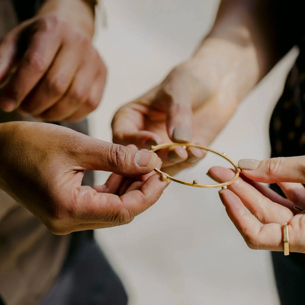 Rain Bangle - Brass