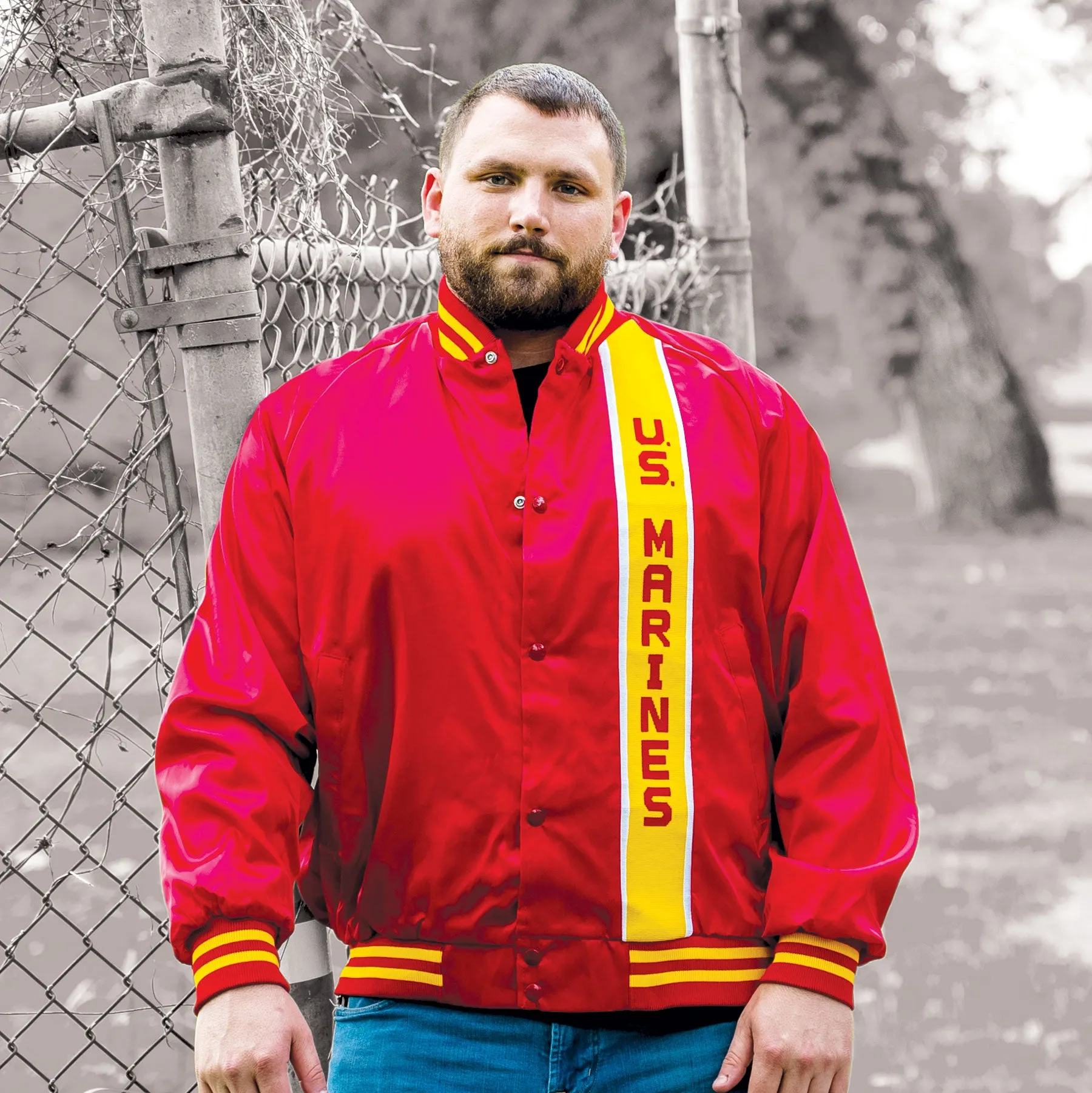 Red and Gold US Marines Jacket