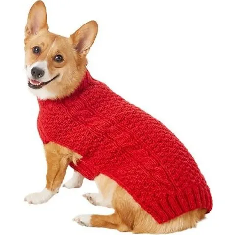 Red Cable Knit Sweater