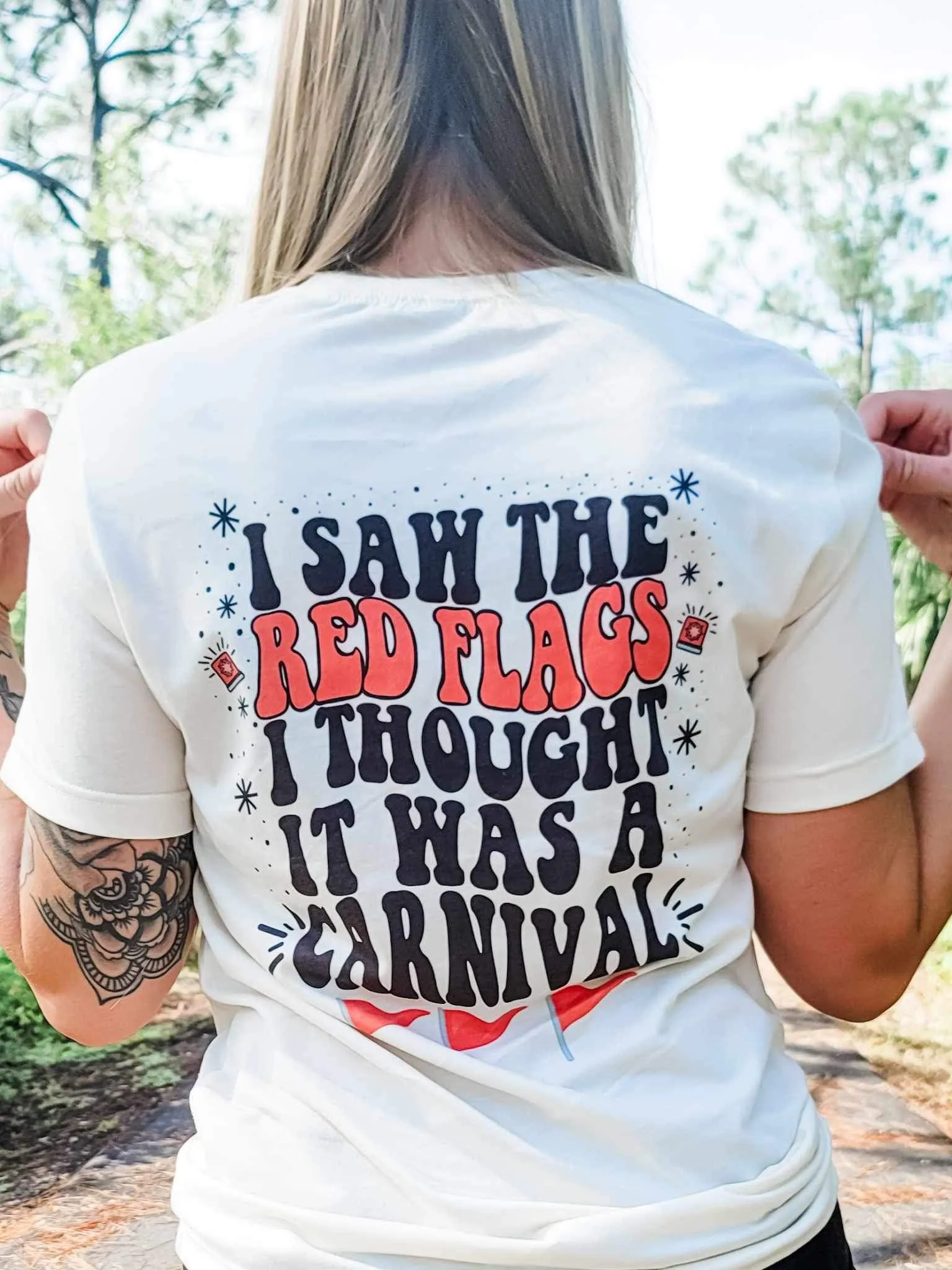 Red flags tee