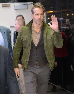 Red Notice Ryan Reynolds Green Jacket | Ujackets.com - 45% OFF