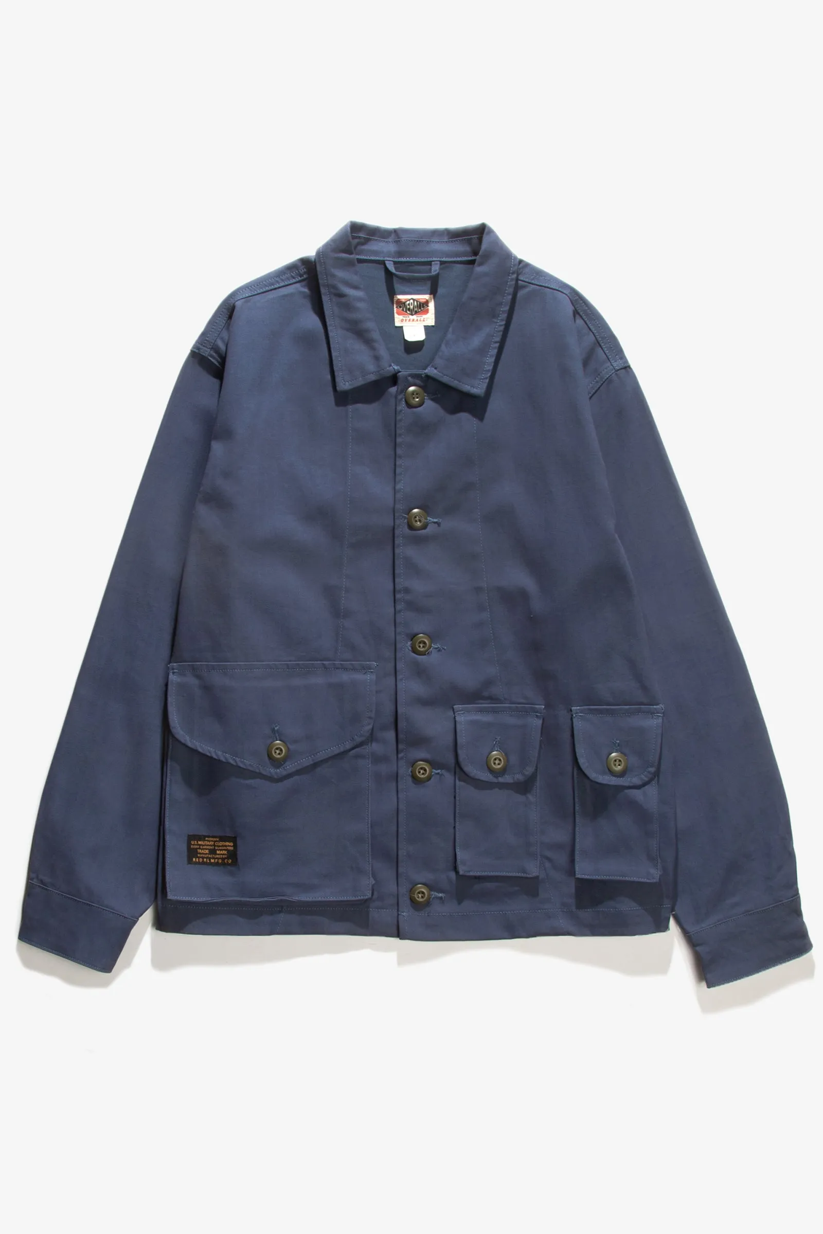 Red Ruggison - Twill Military Work Jacket - Navy