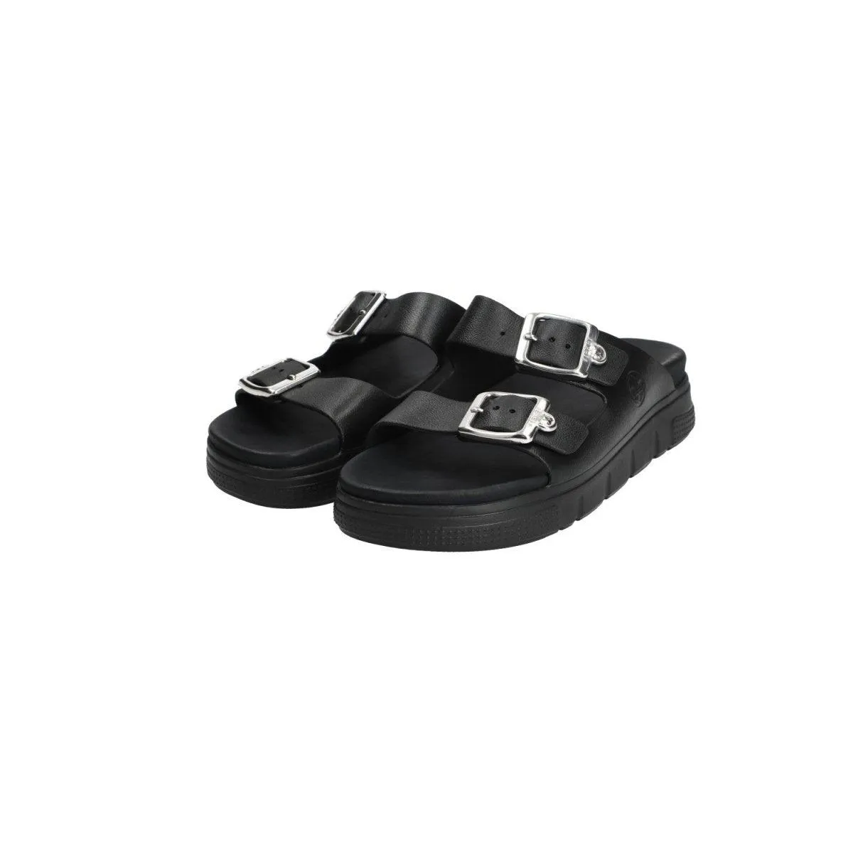 Rieker Buckle Slide Sandals