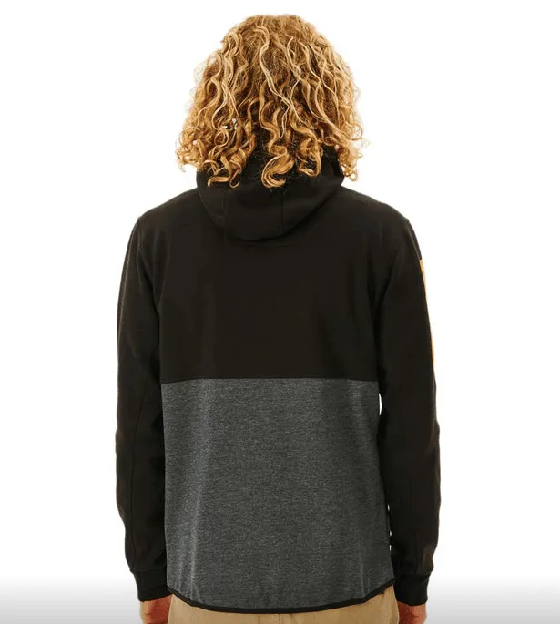 Rip Curl Anti Series Departed Zip Fleece Black/Grey