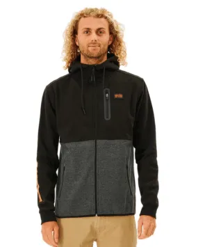 Rip Curl Anti Series Departed Zip Fleece Black/Grey