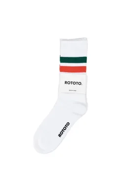 Rototo Three Stripe White