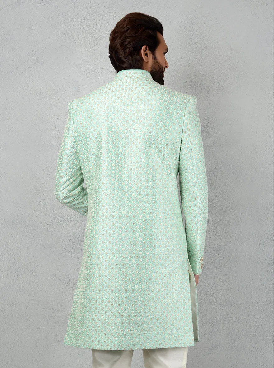 Sea Green Indowestern | TULA