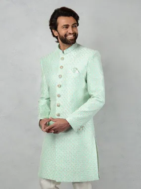 Sea Green Indowestern | TULA