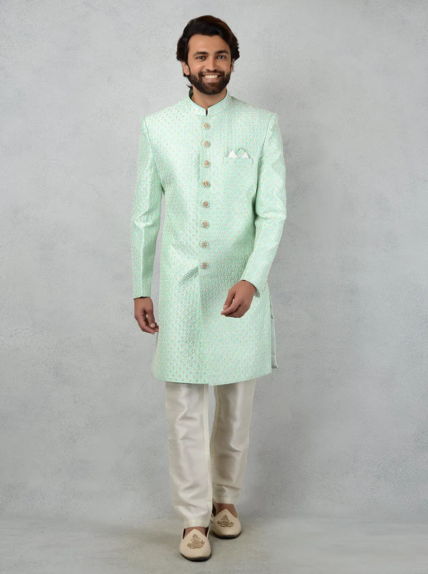 Sea Green Indowestern | TULA