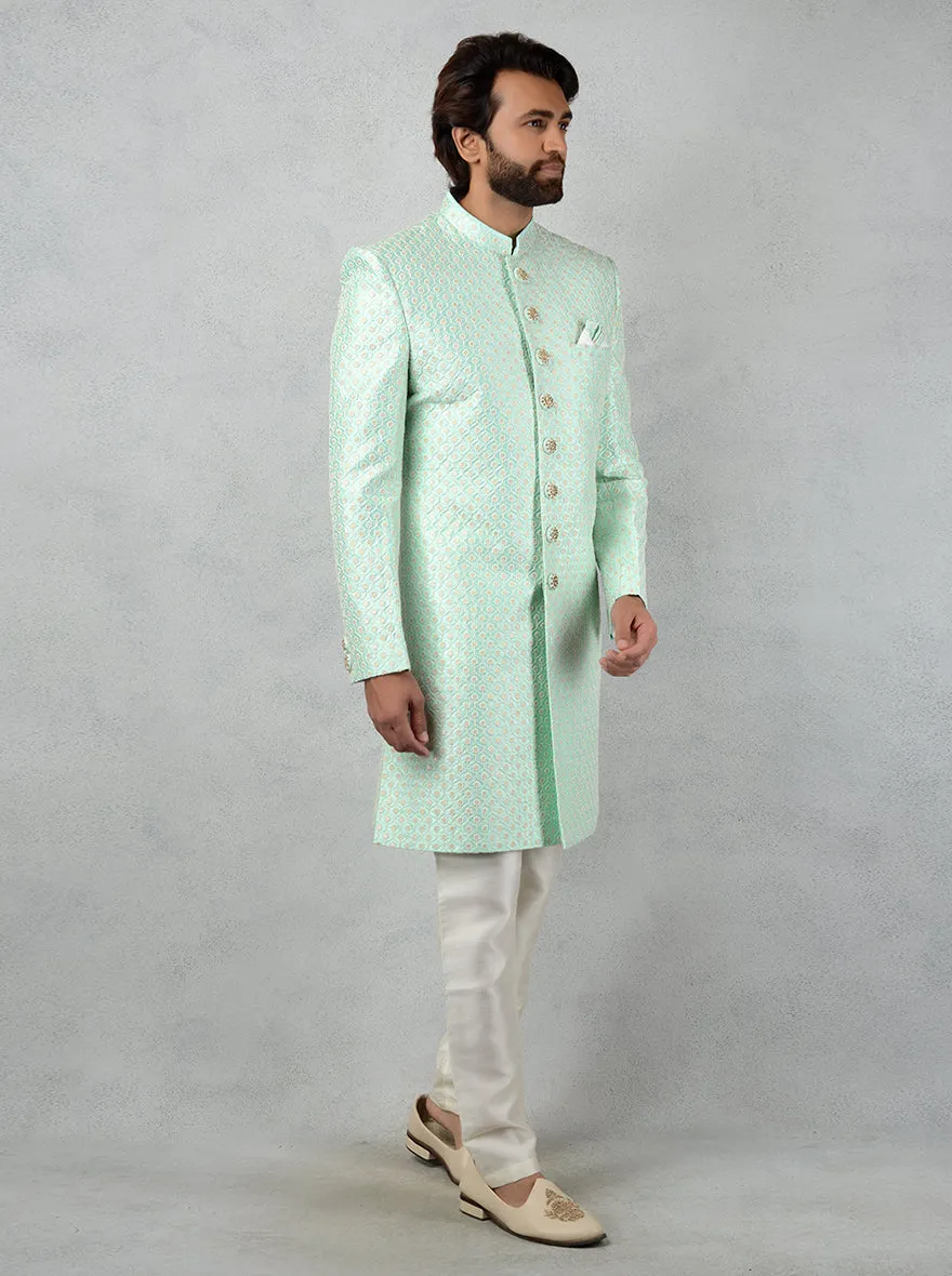 Sea Green Indowestern | TULA