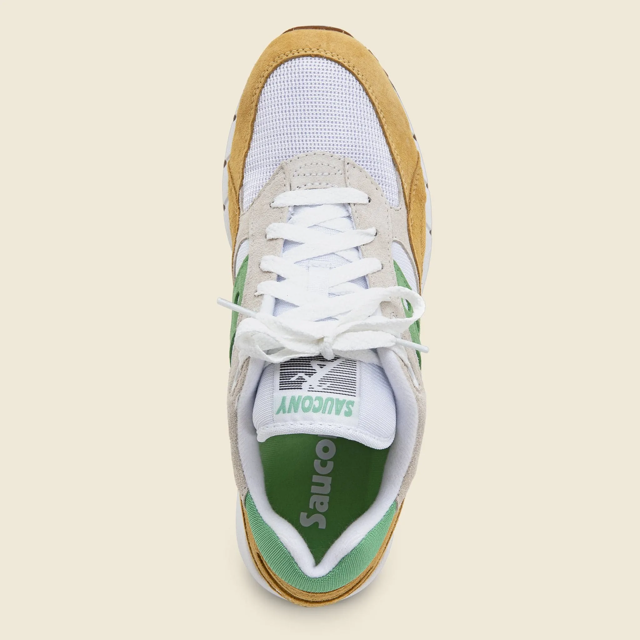 Shadow 6000 Sneaker - White/Mint/Yellow