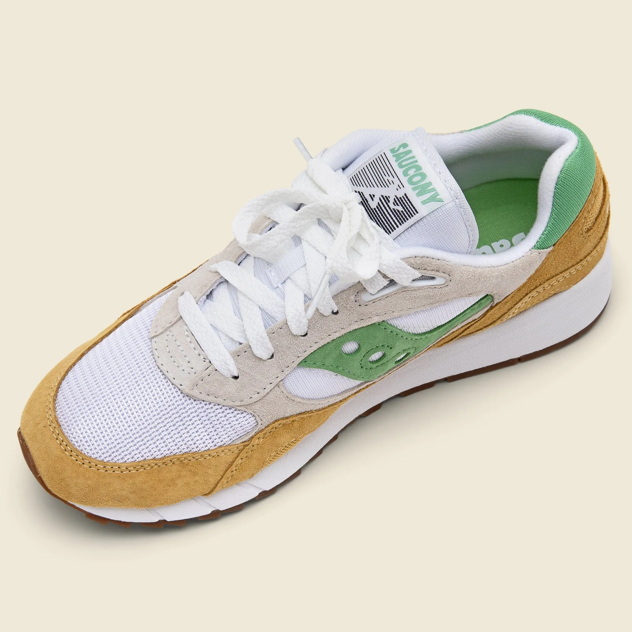 Shadow 6000 Sneaker - White/Mint/Yellow