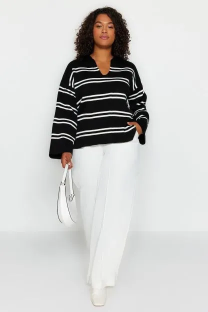 Striped Knitwear Sweater