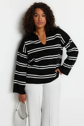 Striped Knitwear Sweater