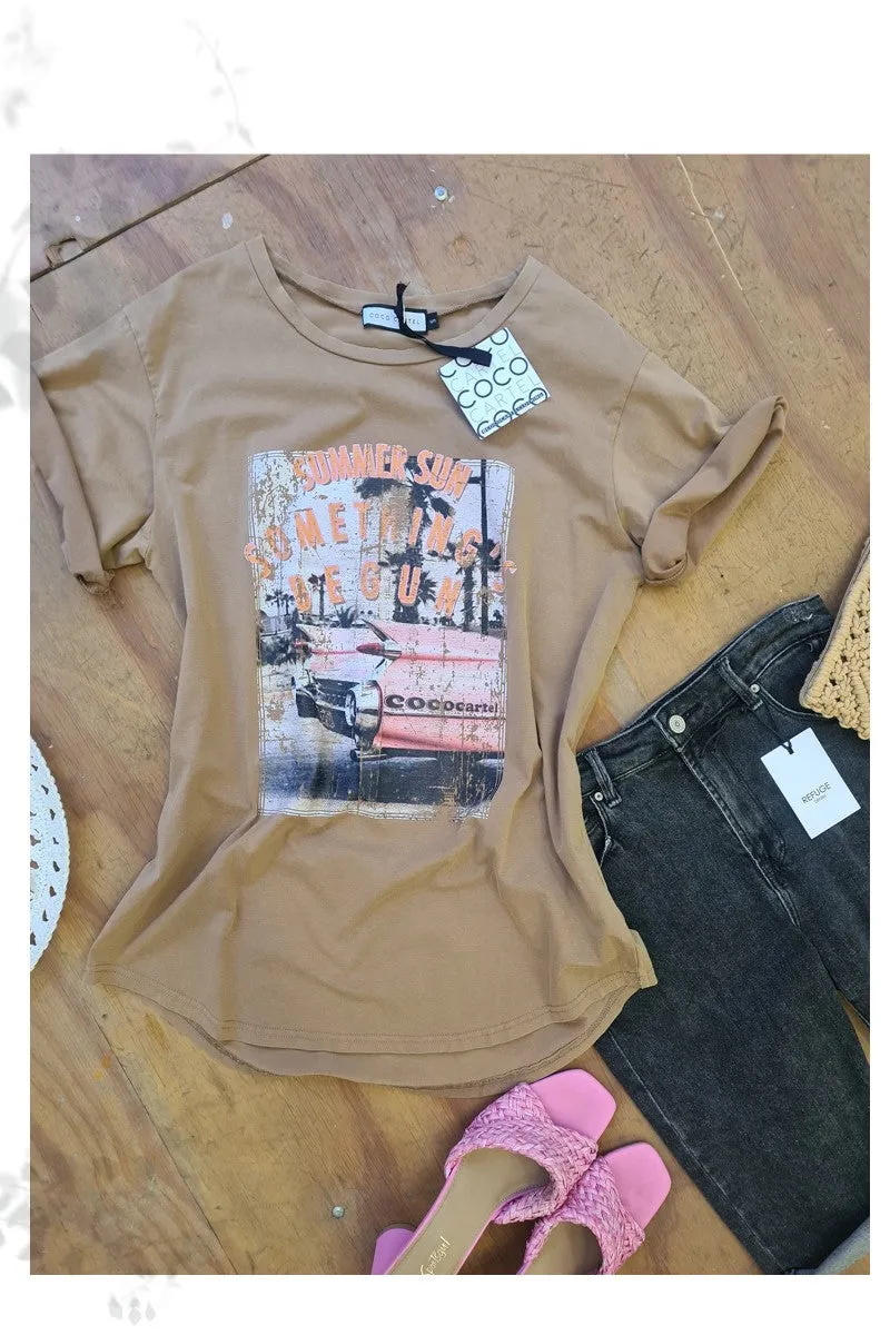 SUMMER SUN boyfriend tee (2 colours)