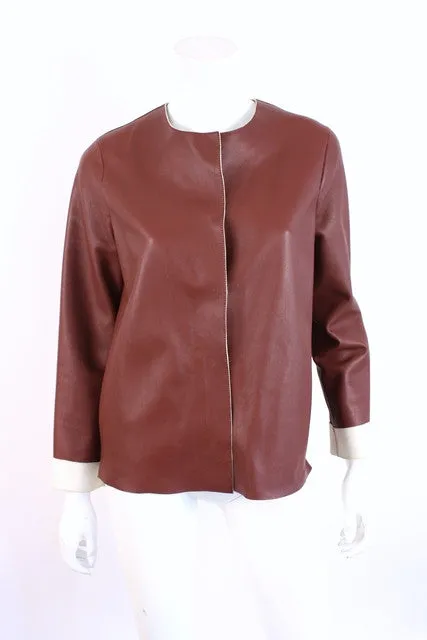 THE ROW Leather Jacket