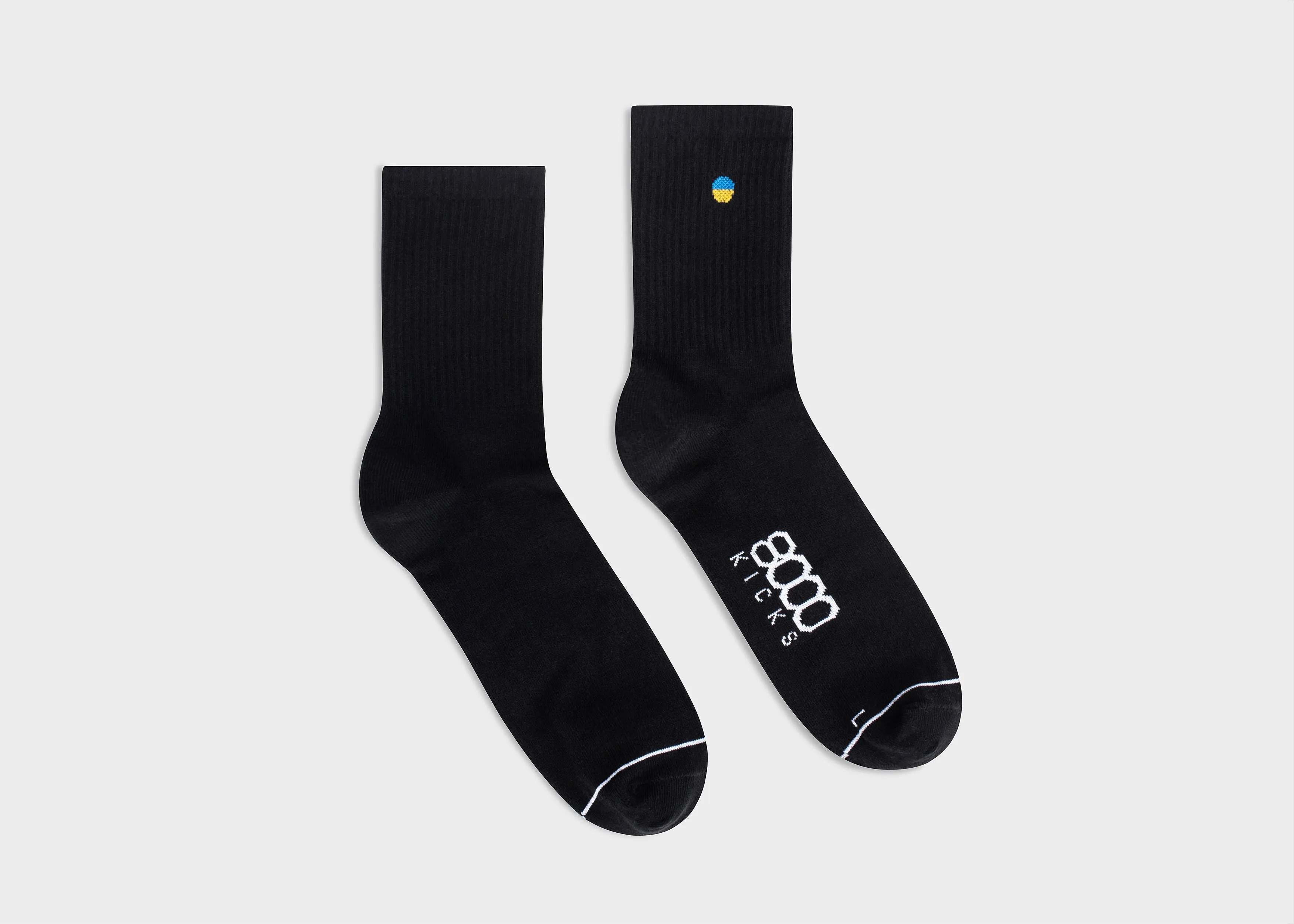 Ukraine Crew Socks in Black