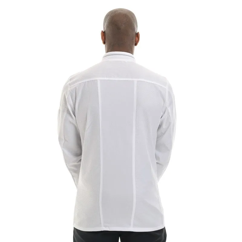 White Breathable Long Sleeve Chef Coat Aguila  - Robur