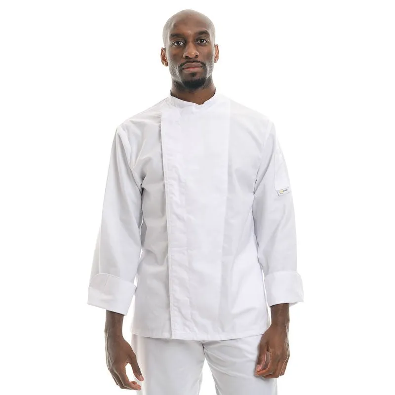 White Kitchen Coat Cotton 100% Canvas - MANELLI