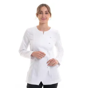 White Women's Kitchen Coat Valloire - ROBUR