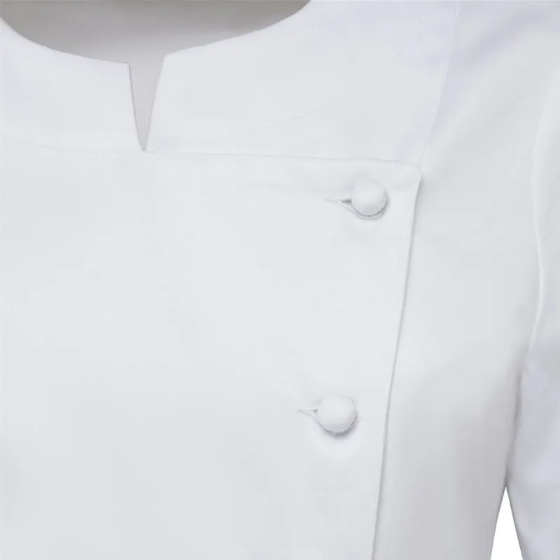 White Women's Kitchen Coat Valloire - ROBUR